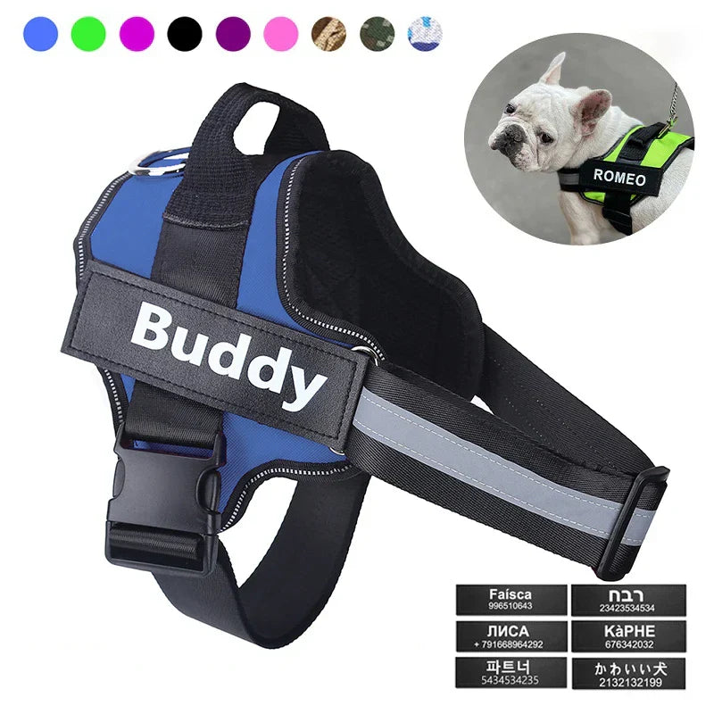 Personalized Pink Dog Harness