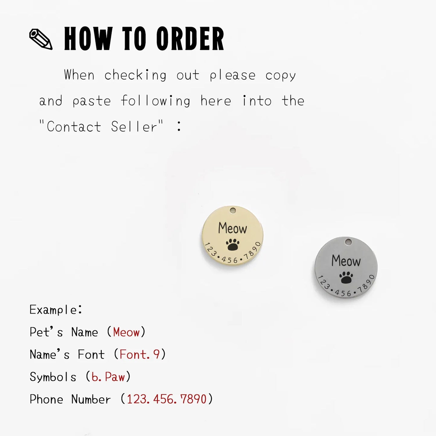 Personalized Steel Pet ID
