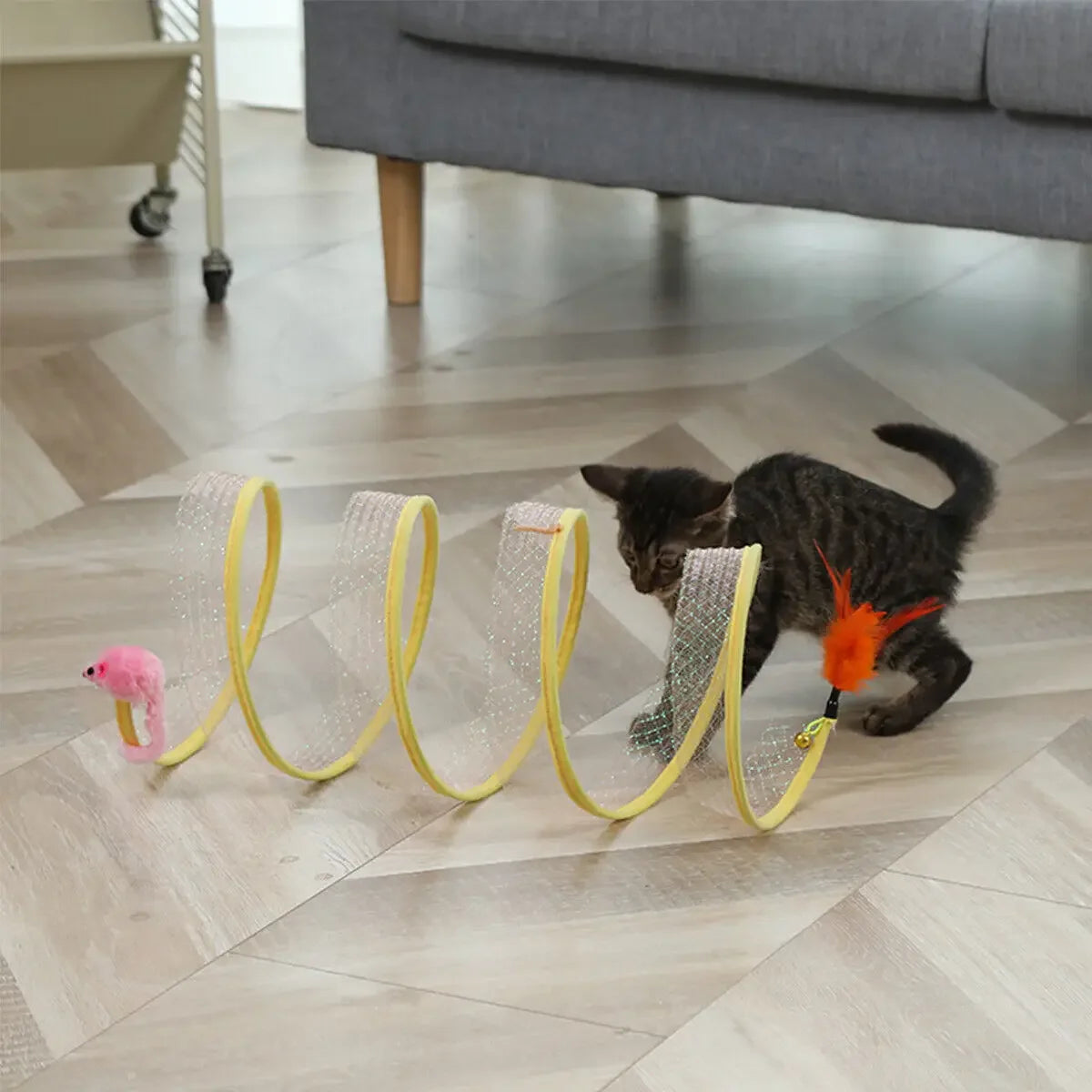 Springy Cat Tunnel