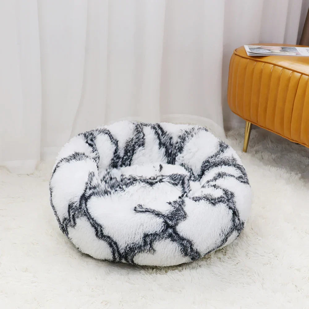 Dark Blue Donut Bed